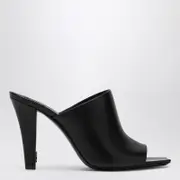 [Saint Laurent] Black leather mule Jill 38 IT Black