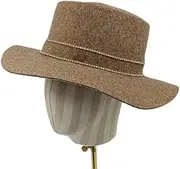 [Hcclijo] Winter Wool Hat Bell Hat Women's French Retro and Winter Celebrity Pearl Wool Felt Bucket Hat