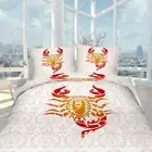 Red Statistics 3D Printing Duvet Quilt Doona Covers Pillow Case Bedding Sets