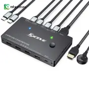 KVM201TCC 4K 60Hz KVM Switch 2 Port USB-C KVM Switch Supports Laptop PC Monitor