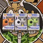 Geico Gecko Funko Pop Set of 3 Halloween Geicoween Orange Green White Glow GITD