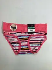 Womens No Boundaries Pink Multi Stripe Micro Bikini Bottoms NEW! NWT