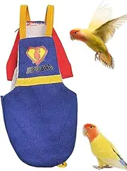 Bird Nappy, Parrot Nappy, Waterproof Lining for Nappy Suits with Bird Training, Parakeet, Flight Suit for Small Pet Birds, Washable Bird Flight Suits for Canaries, Wave Sit
