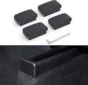 Rear Seat Slide Rail Plug Compatible with Tesla Model 3 Y 2017-2023, 4PCS Rear Seat Slide Rail Plug Rubber Protector Cover Replacement
