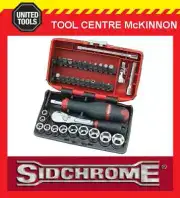 SIDCHROME SCMT12120 38pce METRIC 1/4” NANO SOCKET & SCREWDRIVER TOOL SET