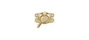 Deltana WLS9U4 Window Sash Lock, 1-1/8" x 3" in Brushed Brass