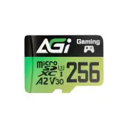 AGI 256GB MicroSD High Speed ​​Memory Card A2 U3 V30 4K C10 (Read/Write Speed ​​