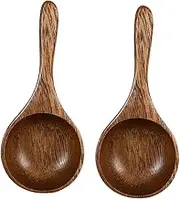 CIYODO Sturdy Wooden Measure Spoon Small Wood Spoon for Tea Baking Salt Scoop Easy Clean Japanese Design