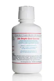 24K Bright Gold Solution - Intended for Bath Electroplating Equipment. (Liqui...