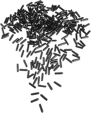 Screw Thread Protectors 250 Black Round End Caps Soft Flexible Tube Caps Insulated Rubber End Caps for Furniture Chair Tips Table Legs Screw Heads