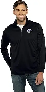 Vantage Apparel Men's Collegiate Micro Mesh Performance Black 1/4 Zip Pullover, Kansas State Wildcats, 3X-Large