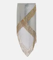 [Rabanne] Rabanne Chainmail asymmetric midi skirt AU 10 silver