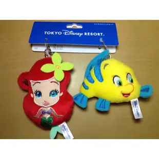 日本 海洋迪士尼 小美人魚 小比目魚 愛麗兒 吊飾玩偶娃娃 DisneySea Ariel