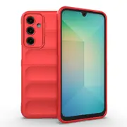 For Samsung Galaxy A16 5G & 4G Case, Wavy Flannel Shield Cover, Red