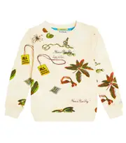 [Scotch & Soda Kids] Scotch & Soda Kids Printed cotton sweatshirt Y 6 beige