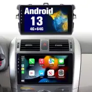 Radio for Corolla: 4+64G Car Stereo with Bluetooth AM FM Carplay Auto for Toy...