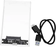 LIFKICH Transparent USB SSD Case Tool Installation Supports Hard Drive Enclosure for Laptop Memory Expansion and Data Backup