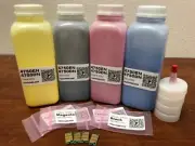 4 x Toner Refill for Konica Minolta MagiColor 4750, 4750EN, 4750DN + 4 Chips