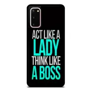 Act Lady Think Boss Case Cover For Samsung Galaxy S23 S22 Plus Ultra S21+ S20