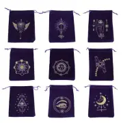 Tarot Oracles Card Velvets Drawstrings Bag Jewelry Pouches for Tarot Enthusiast