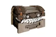 Wooden Mimic Treasure Chest for TTRPG Storage