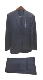 Ralph Lauren NDED21RZD937 Wool Natural Stretch Suit Light Blue 41Reg 33W