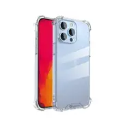 iPhone 15 Plus Hybrid Acrylic + TPU Clear Shockproof Case Cover - Total Drop-Proof Protection Made From Non-Toxic Polymers