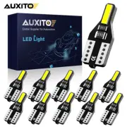 10pcs AUXITO White 194 168 W5W T10 LED Car Parker Light Globe Bulbs 24smd 6500k (for: Smart)