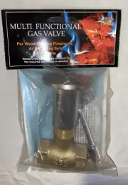 BLUE FLAME Multi Functinal Gas Valve For Wood-burning Fire Places And Artificial