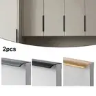 Simple Built In Cabinet Wardrobe Drawers Alloy Anti Collision Black Cm