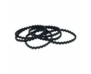 6 Piece Hair Elastics, Black - OXX Haircare