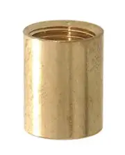 B&P Lamp Brass Coupling, 1/8F