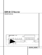 Harman Kardon CDR-30 CD Recorder Owners Manual