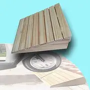 MAEEHDNKM Wood Threshold Ramp, Small Wheelchair Curb Ramps, Portable Doorway Entry Ramps, Driveway Kerb Ramp, Shed Ramps Handicap Ramps for Garage Sidewalk(30x31x9 cm)