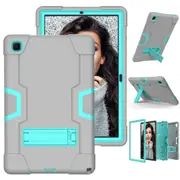 MCC Stylish Shockproof Samsung Galaxy Tab A7 10.4" Case Cover T500 T505 [Grey+Light Blue]