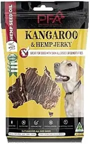 Pet Food Australia Kangaroo & Hemp Seed Oil Jerky Treats 500g