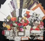 Anna Griffin 106 Pc. VINTAGE HALLOWEEN CARD KIT No. 2C | Makes 10 Cards!