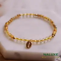 在飛比找ETMall東森購物網優惠-【Naluxe】鈦金花+金髮晶設計款開運手鍊