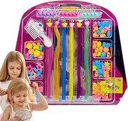 Xvilmaun Hair Beads Set | Kids Multifunctional Hair Beads Set,Girls Hair Accessories, Cute Hair Ornaments for Hair Styling, Hair Braiding