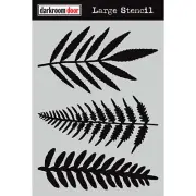 Darkroom Door Large Stencil Ferns 9"x12"