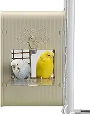 Bird House for Cage | Lovebird Nesting Box,Visual Spacious Parrot Shelter Built-in Ladder for Nature Conservation Sparrow Feeding Place Garden Decoration