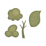 Spellbinders D-Lites Die ~ TREES ~ S3-227 ~ Woodland Collection