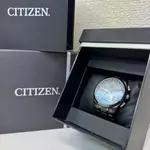 CITIZEN 手錶 ECO-DRIVE 馬錶 DURATECT 電波 男用 鈦 黑色 日本直送 二手