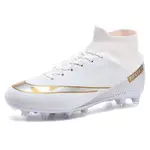 IN STOCK SOCCER SHOES MEN HIGH-TOP BIG SIZE OUTDOOR FOOTBALL