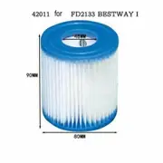 Type I Pool Filter Cartridge for Bestway for 330 Gallon Pump Filter Cartridge 4211 to FD2133 (2 Pack)