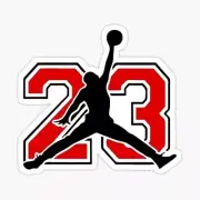 Michael Jordan 23, Vinyl 3" Die Cut Sticker