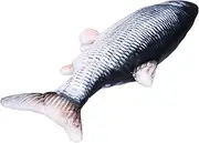 Electric Flopping Fish, Bite‑Resistant Fish Catnip Toys Flopping Fish Cat Toy Durable Cat Kicker Fish Toy for Pet for Activity(Crucian carp USB Charging)