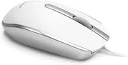 M100 MAC USB Type C - USB Type C Wired Full Size Slim Apple Mac Mouse with Silver and Matt White Tactile Case