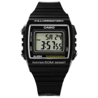 在飛比找Yahoo奇摩購物中心優惠-CASIO 卡西歐 計時電子橡膠手錶-黑色 W-215H-1