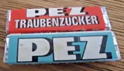 2 Pez CANDY DEXTROSE & TRAUBENZUCKER 1950 VERY RARE AND HARD TO GET MINT